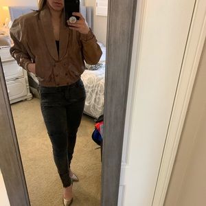 Vintage leather women’s jacket size 36